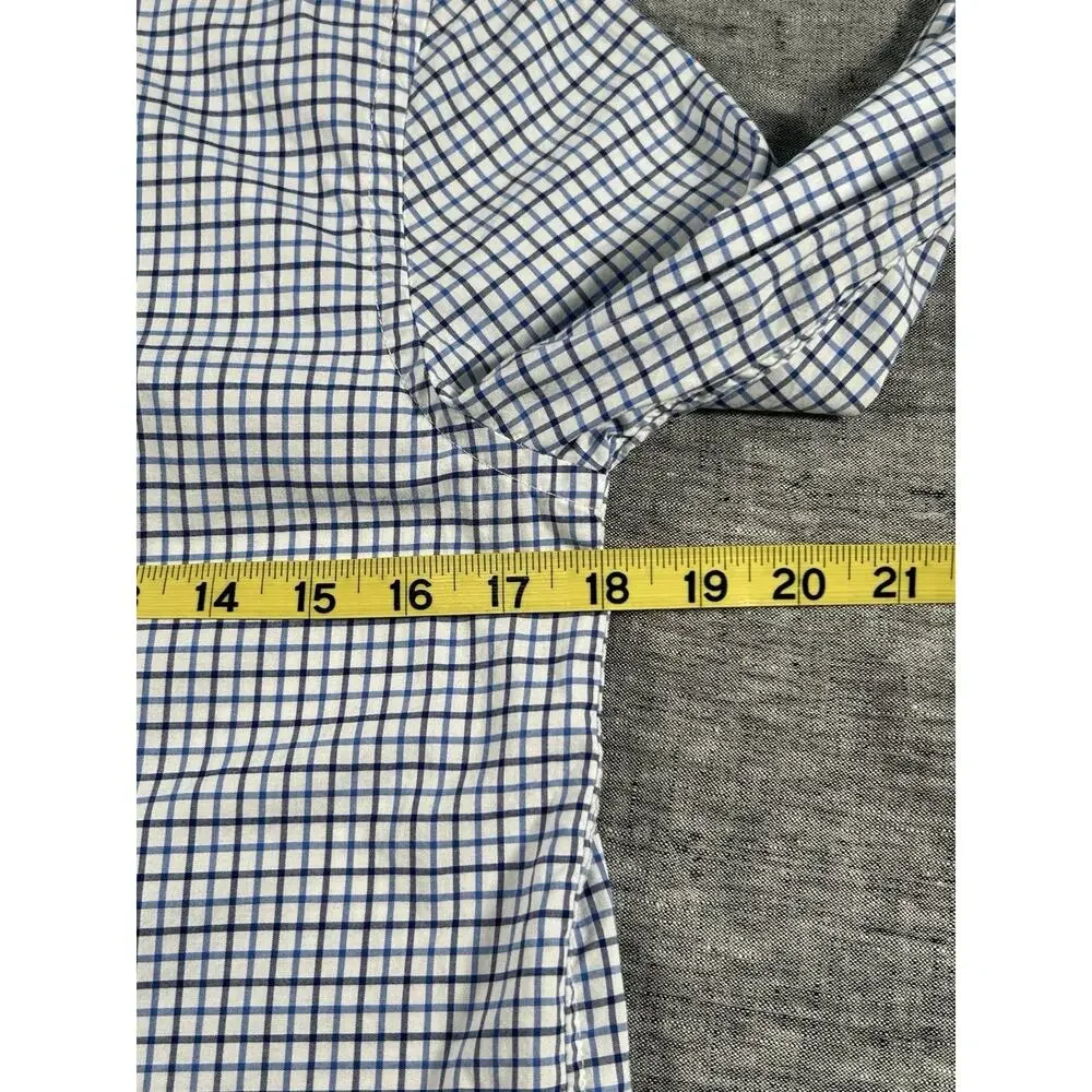 Ralph Lauren Natural Stretch Shirt Boys Large 14-16 Plaid Long Sleeve Cotton
